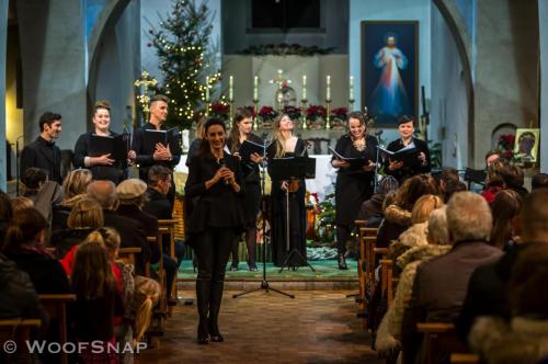 A Cappella Meets Jazz at the Swedish Church in London. Marta introduces the next piece.
