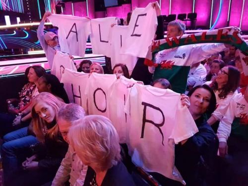 Great supporters in the audience for Pitch Battle on BBC One.